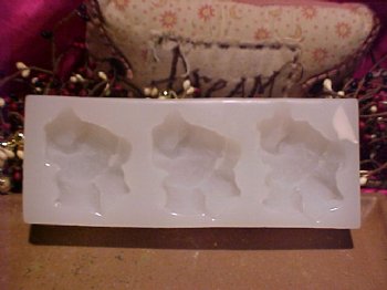 Marshmallow for S'mores Embeds 3 Cavity Silicone Mold 444