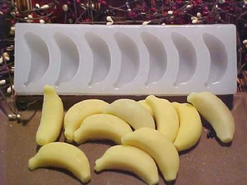 silicone banana mold mini embeds cavity whole soap molds