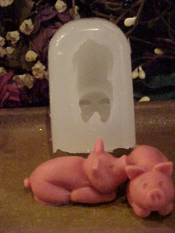 Pig 1 Cavity Silicone Silicone Mold 5339
