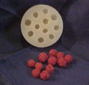Raspberry Mini Embeds 11 Cavity Silicone Mold 2544 – Van Yulay