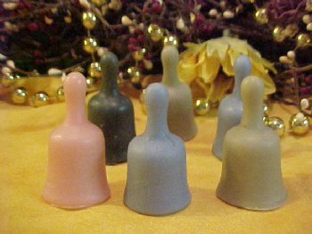 Small Bell Embeds 3 Cavity Silicone Mold 5325