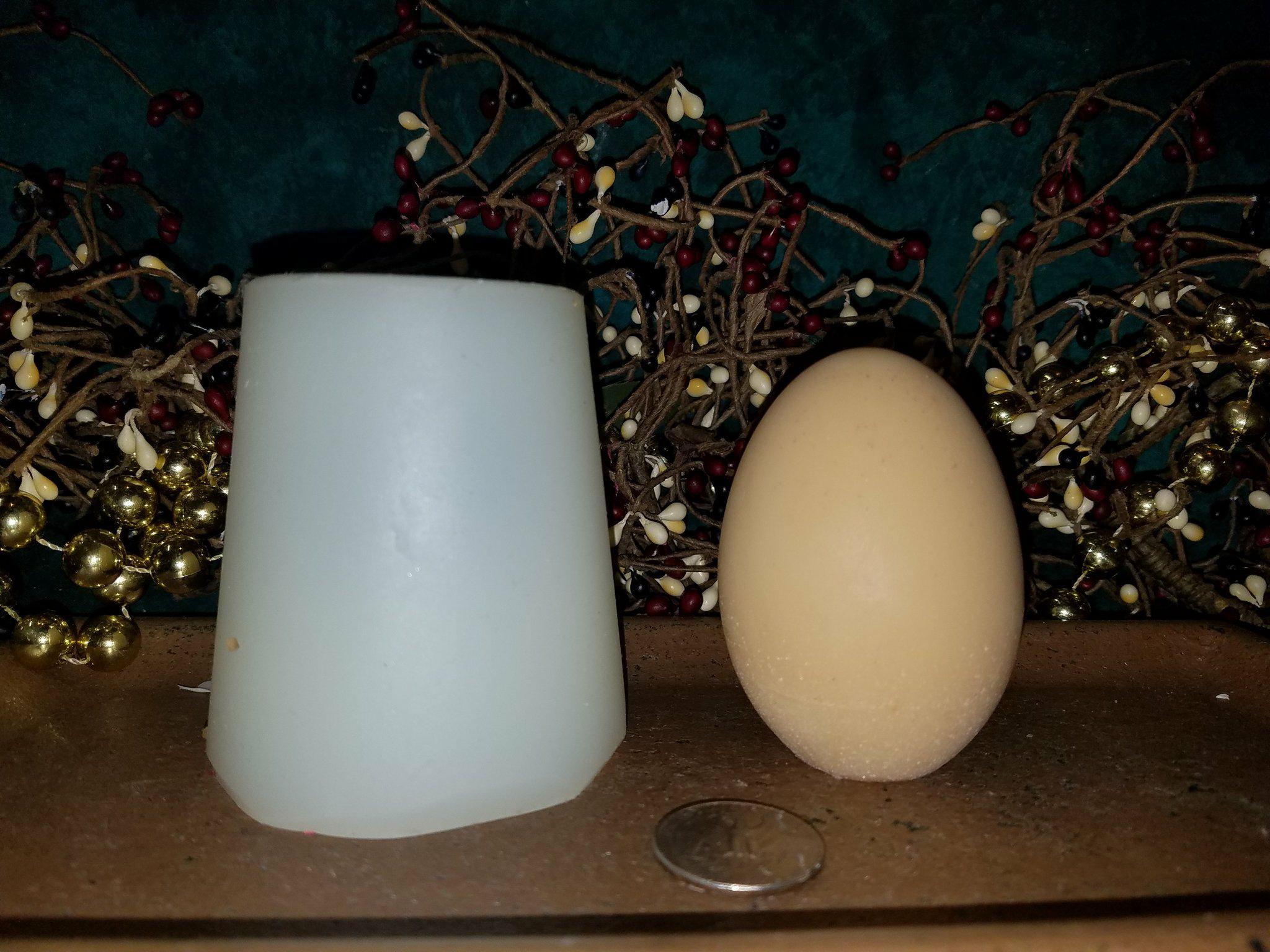 Egg Large Soap 1 Cavity Silicone Mold 7036
