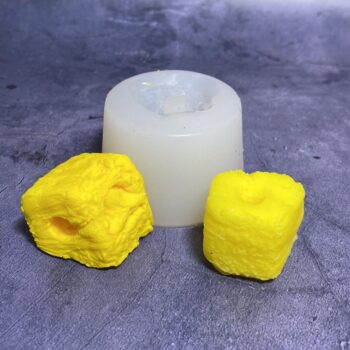 Pineapple chunk straw topper silicone mold