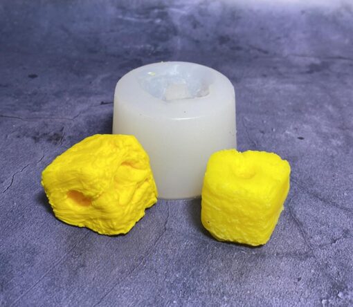 Pineapple chunk straw topper silicone mold